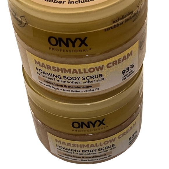 NEW Onyx Professional Marshmallow Cream 12 oz. Foaming Body Scrub - 2 Pack - Picture 2 of 3